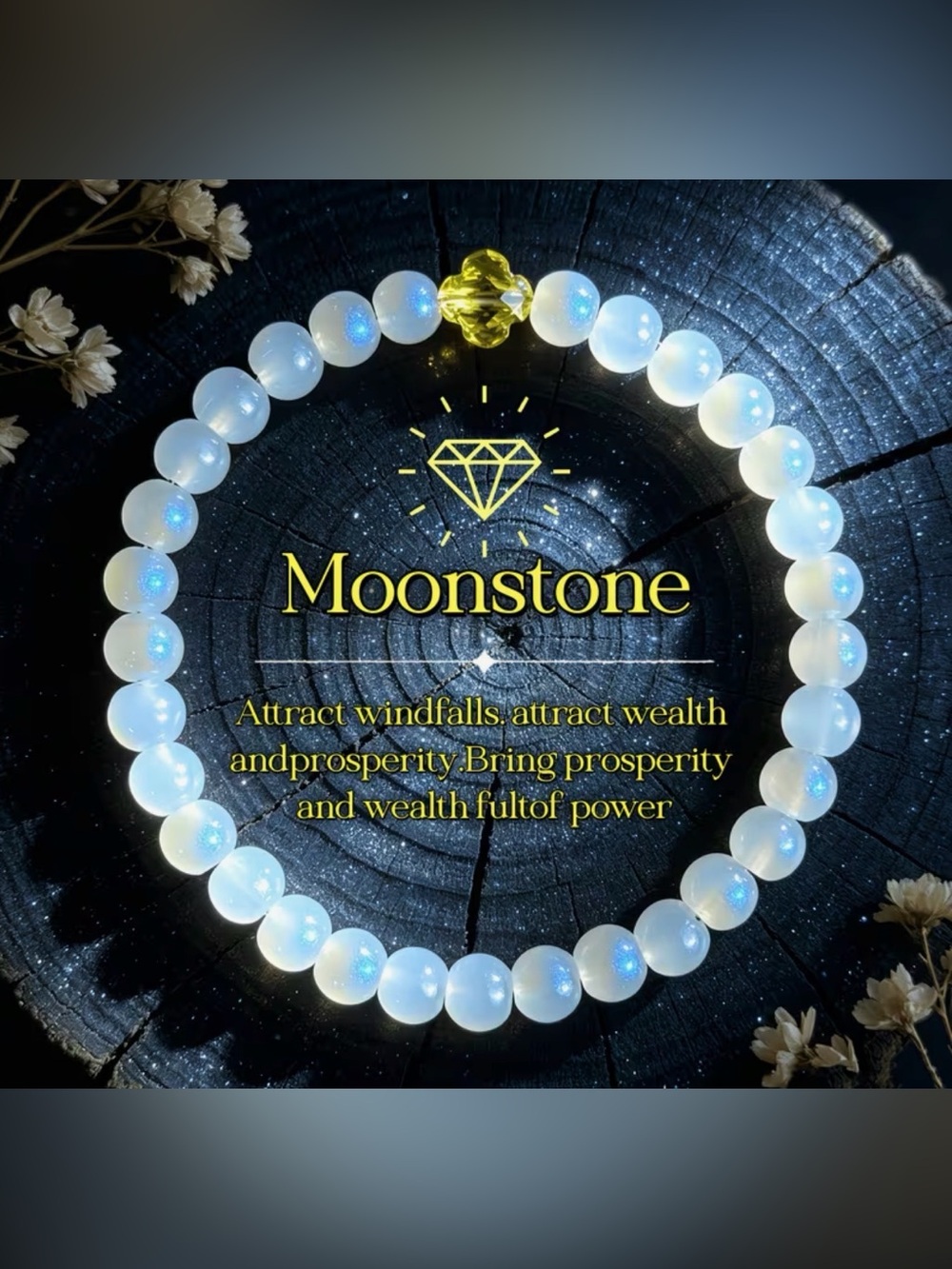 MOONSTONE Beaded Bracelet